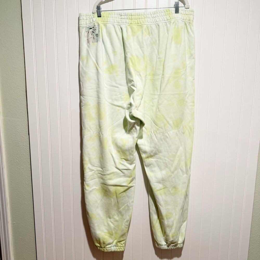 Nike Yellow Green Tie Dye Floral Loose Fit Sweatpants Size XXL - Picture 5 of 7